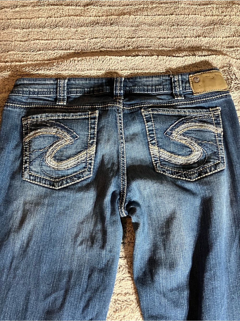 Silver Aiko Boot Cut Jeans 34/33